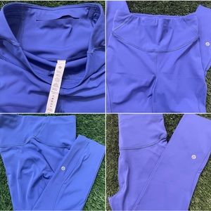 New/unworn authentic Lululemon leggings in size 6, royal blue color inseam 23